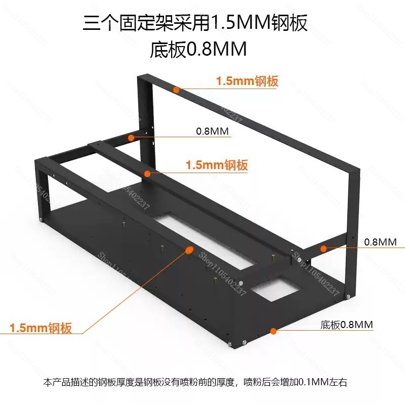 オープンフレームGPUマイニングリグフレーム、6/8枚のグラ - Gpu Mining Rig Frame 8 Gpu のレビューと価格