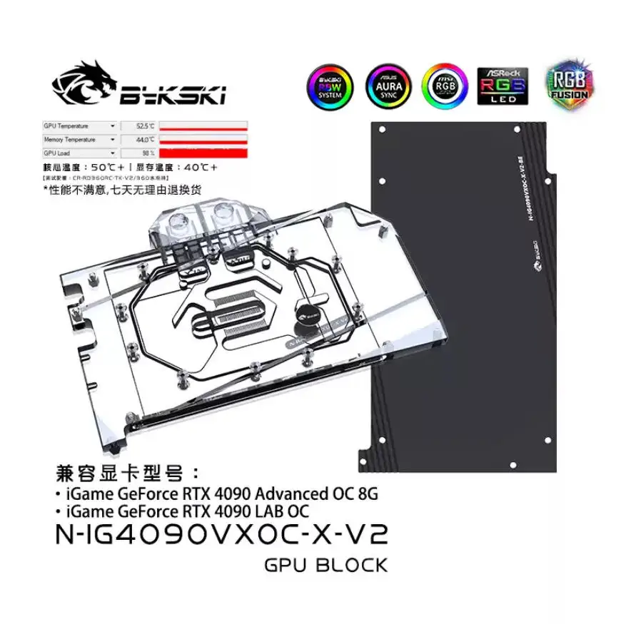 Bykski製、Colorful GeForce RTX 4 - Rtx 4090 Water Block のレビューと価格