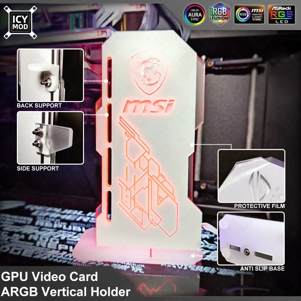 カスタマイズ可能な卓上ビデオカードホルダー,3ピン,合成皮革 - Desktop Gaming Gpu 32Gb のレビューと価格